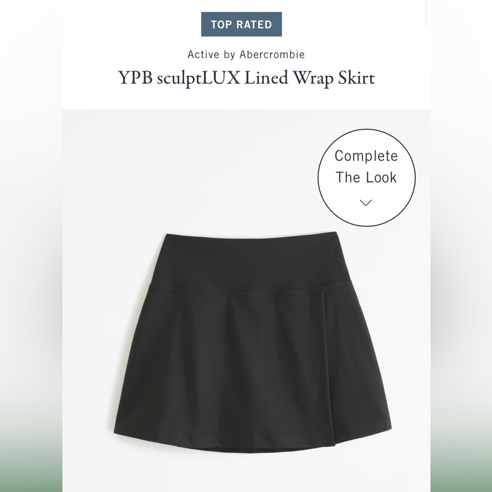Abercrombie YBP Sculpt Lux Lined Wrap Athletic Skirt